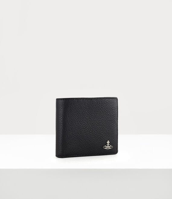 Vivienne Westwood grain leather man billfold black